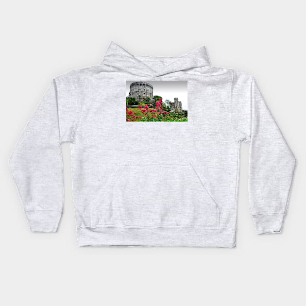 Windsor Castle Berkshire England UK Kids Hoodie by Andy Evans Photos